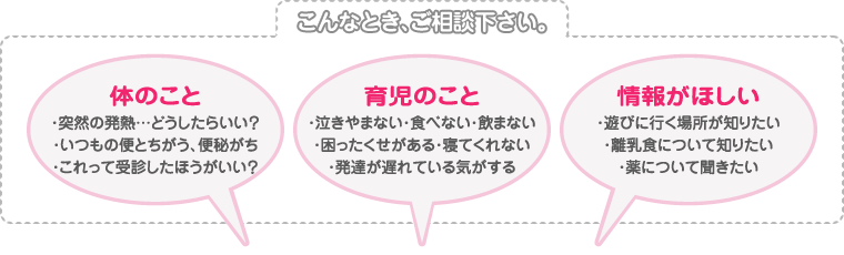 こんなとき、ご相談下さい。